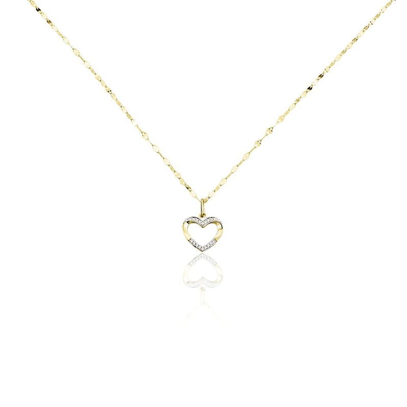 Collier Kalliope Jaune Diamant Weiss - Spannringe Damen | OROVIVO