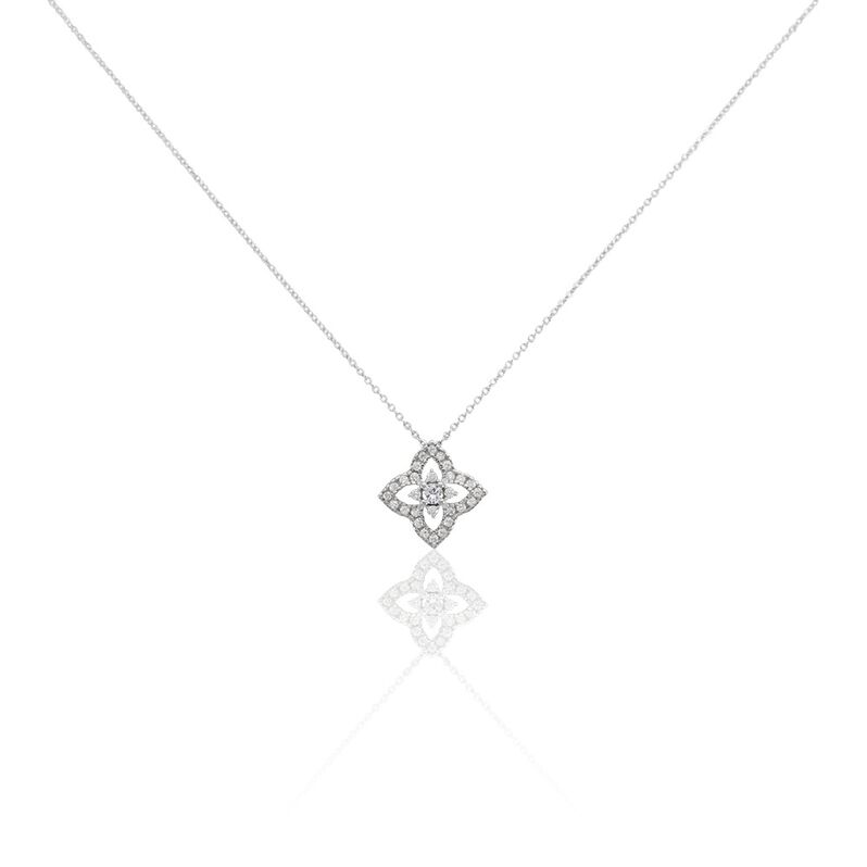 MINA Damen Collier Silber 925 Zirkonia Wei&szlig; 0,36 ct Schmetterling - Halsketten Damen | OROVIVO