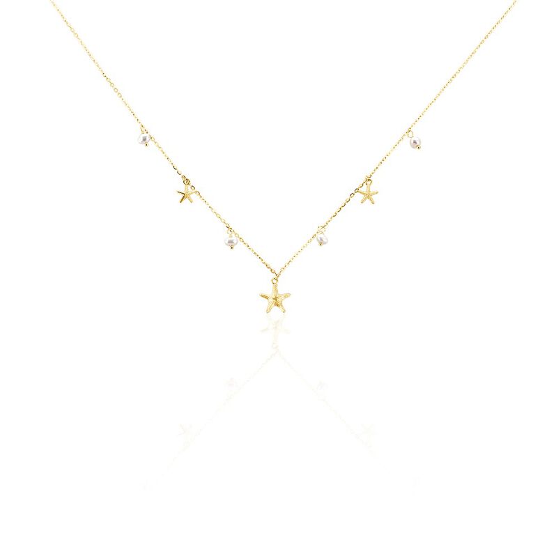 Collier Under The Sea Or Jaune Perle De Culture - Spannringe Damen | OROVIVO