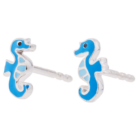 Kinder Ohrstecker Silber 925 Seepferdchen - Ohrstecker Kinder | OROVIVO