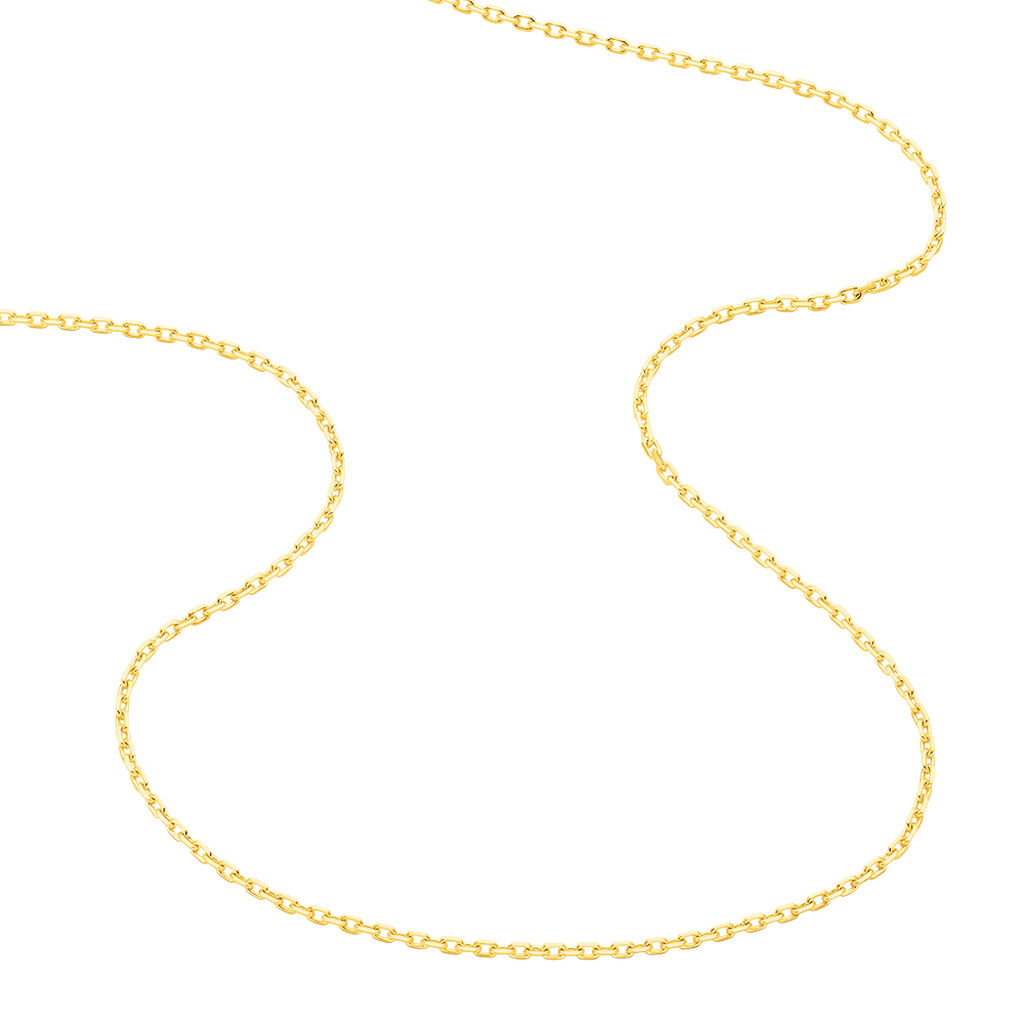 Damen Ankerkette Gold 375 Diamantiert  - Halsketten Damen | OROVIVO