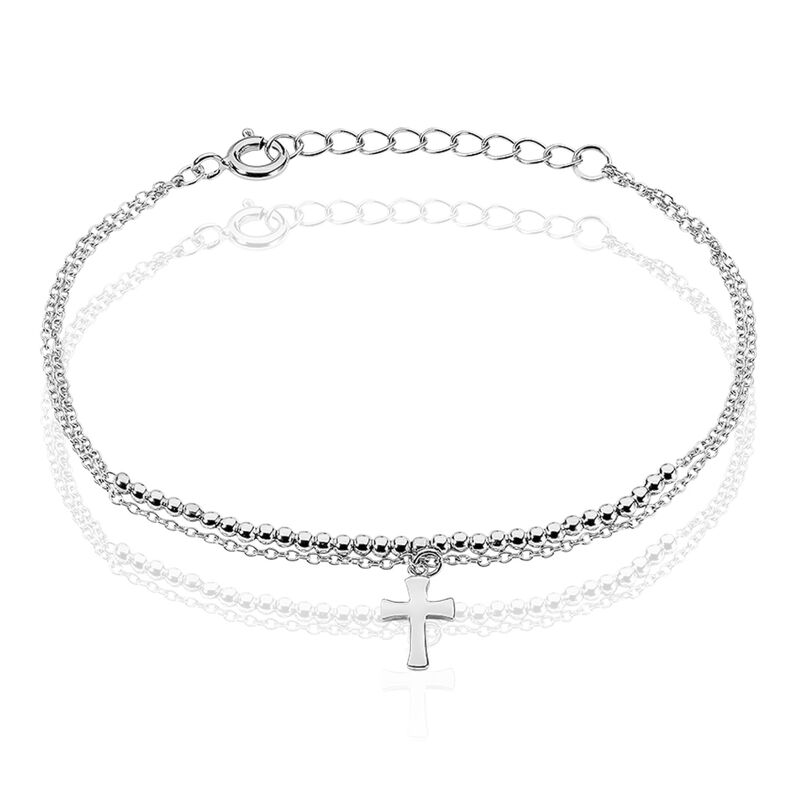 Bracelet Mirela Argent Blanc - Spannringe Damen | OROVIVO