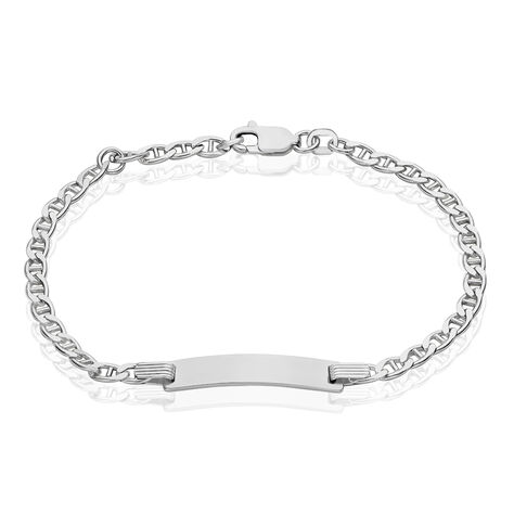 Unisex Id Armband Panzerstegkette Silber 925  - Armbänder mit Gravur Unisex | OROVIVO