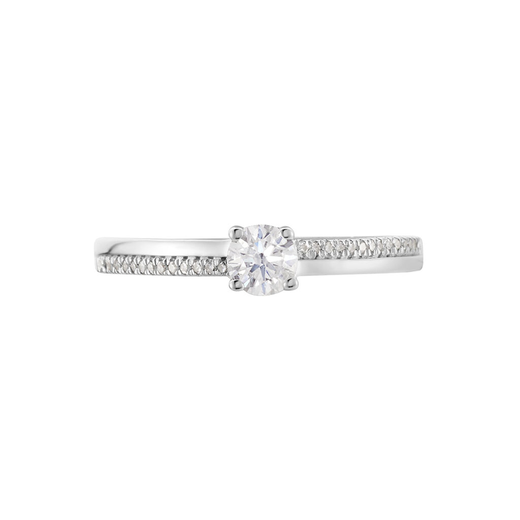 Damen Ring Weißgold 375 Diamant 0,25ct Alexandra  - Verlobungsringe Damen | OROVIVO