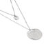 Damen Collier Silber 925 Zirkonia Wei&szlig; 4,21 ct Kreis