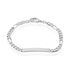 FIGARO S ID Unisex ID Armband Silber 925 Rechteckig