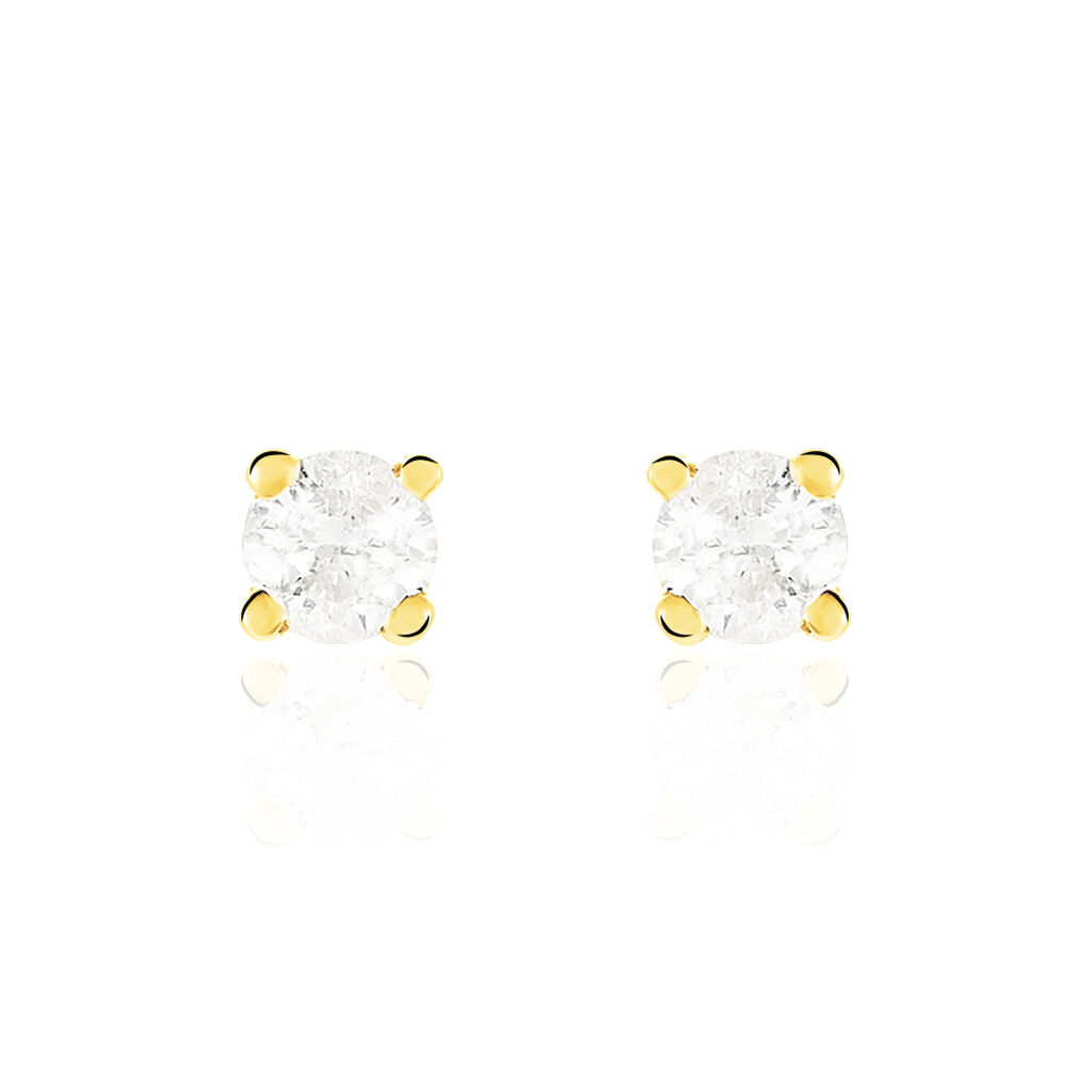 Damen Ohrstecker Gold 585 Diamant 0,1ct Venise  - Ohrstecker Damen | OROVIVO