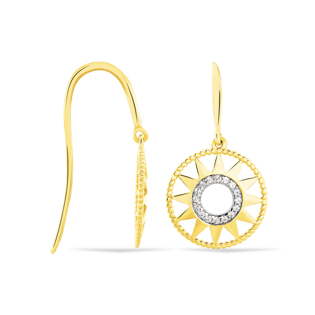 Boucles D'oreilles Or Jaune Thallya - Spannringe Damen | OROVIVO
