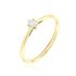 Monopoli Damen Ring Gold 750 (18 Karat) Diamant Wei&szlig; 0,16 ct