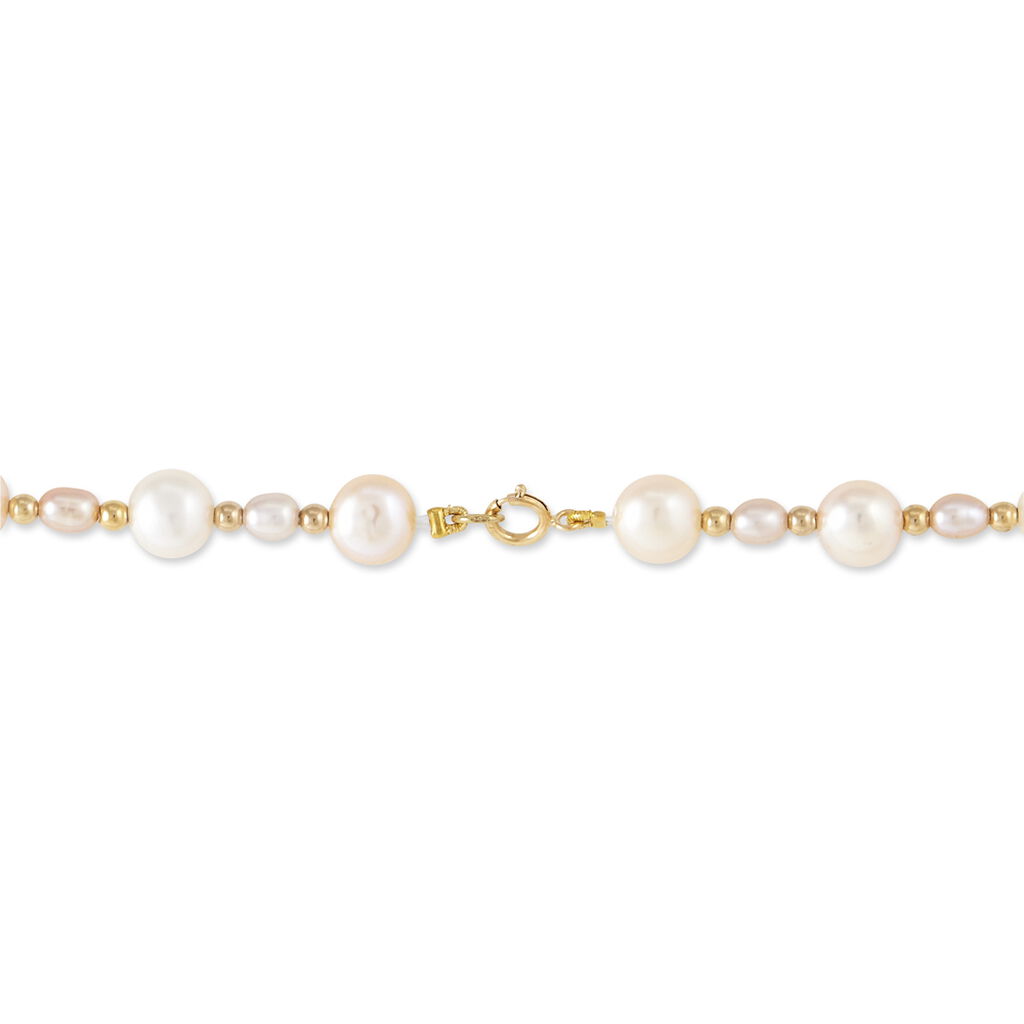Collier Houne Or Jaune Perle De Culture - Spannringe Damen | OROVIVO