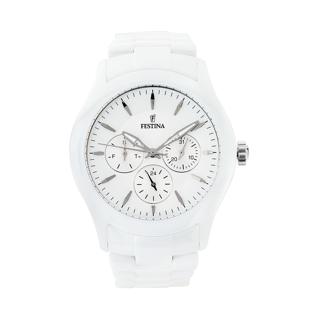 Montre Festina Ceramic Blanc - Spannringe Herren | OROVIVO