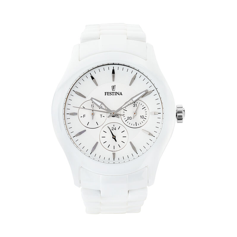 Montre Festina Ceramic Blanc - Spannringe Herren | OROVIVO