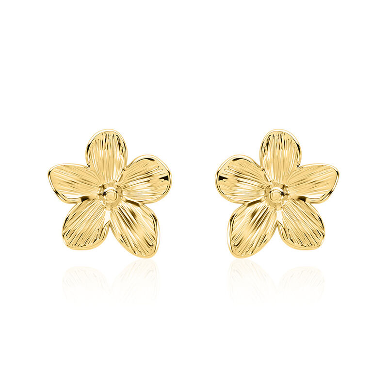 ADEA Damen Ohrstecker Edelstahl vergoldet Blume - Ohrstecker Damen | OROVIVO