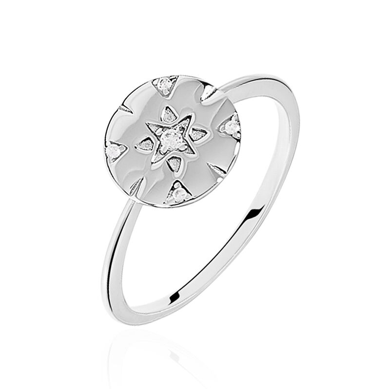 Bague Argent Rhodie Erinna Pastille - Spannringe Damen | OROVIVO