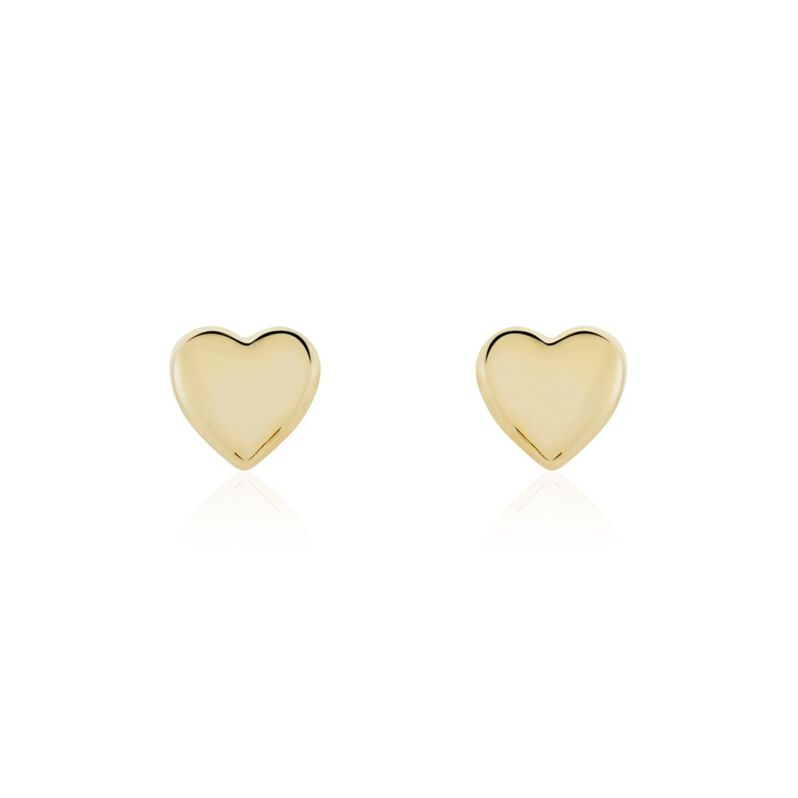 Damen Ohrstecker Gold 375 Herz - Ohrstecker Damen | OROVIVO