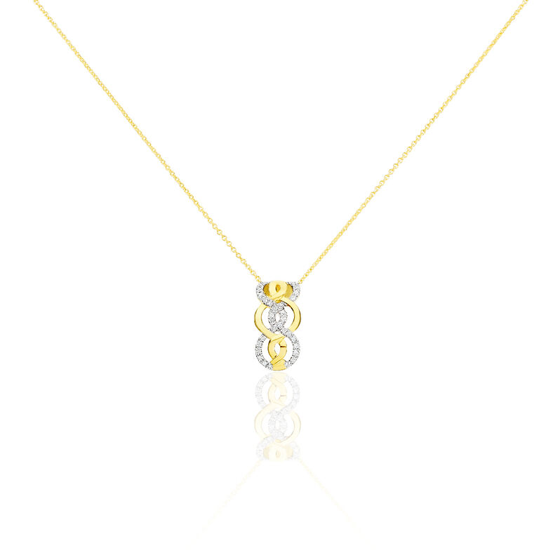 Collier Cham Or Bicolore Diamant - Spannringe Damen | OROVIVO