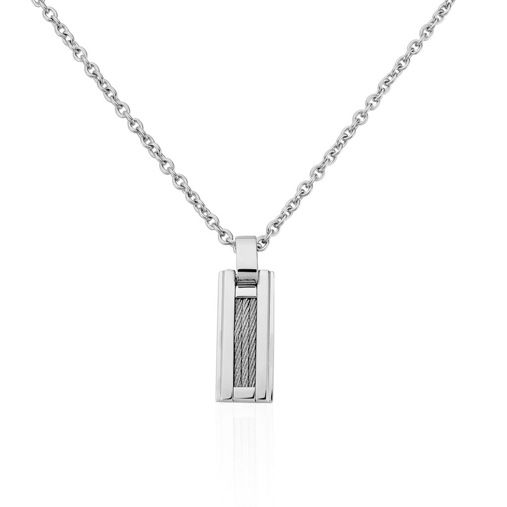 Collier Acier Blanc - Spannringe Herren | OROVIVO