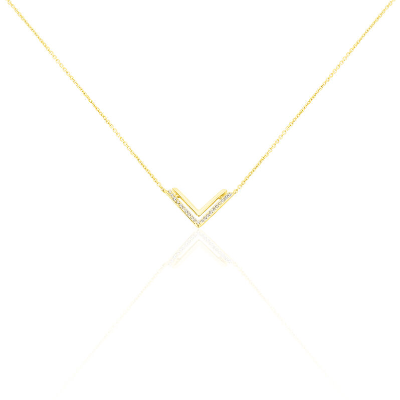 Collier Lorea Or Jaune Oxyde De Zirconium - Spannringe Damen | OROVIVO