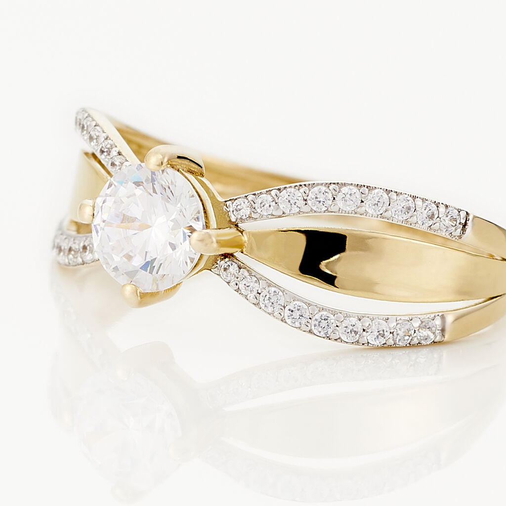 Bague Or Jaune Rozabel Pince - Spannringe Damen | OROVIVO