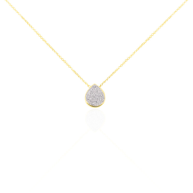 Collier Or Jaune Anitta Motif Goutte - Spannringe Damen | OROVIVO