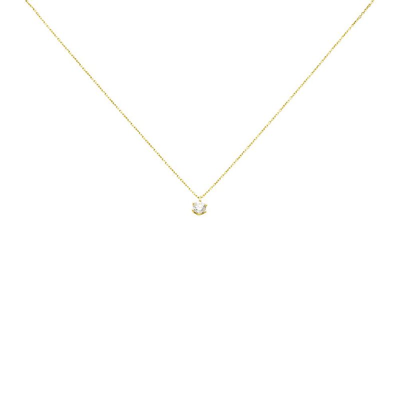 Monopoli Damen Collier Gold 750 (18 Karat) Diamant Wei&szlig; 0,52 ct - Halsketten Damen | OROVIVO