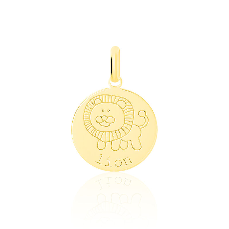 Pendentif Or Jaune Zodiaque Lion - Spannringe Kinder | OROVIVO