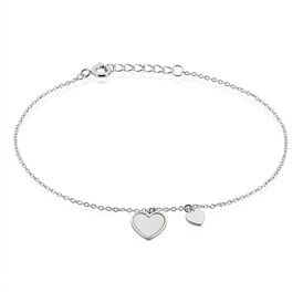 Damenarmband Silber 925 Perlmutt Herz 21 cm - Armbänder Damen | OROVIVO