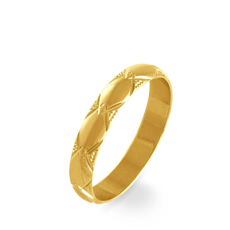 Alliance Harmonie Demi Jonc Classique Or Jaune - Spannringe Familie | OROVIVO