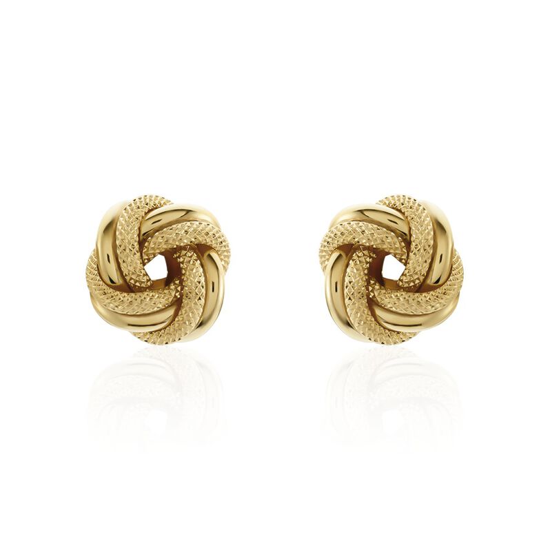 Damen Ohrstecker Gold 375 Knoten  - Ohrstecker Damen | OROVIVO