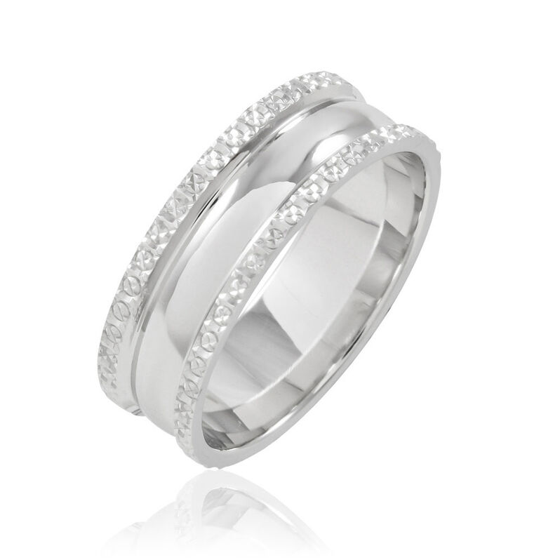 Alliance Zephyr Ruban Plat Or Blanc - Spannringe Damen | OROVIVO
