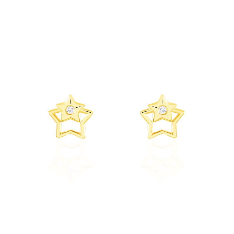 Boucles D'oreilles Or Jaune Terentille Etoile Oxyde - Spannringe Kinder | OROVIVO