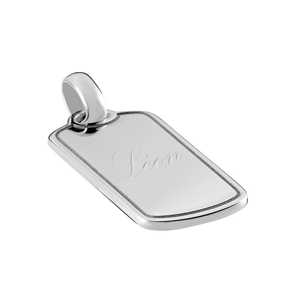 Kettenanhänger mit Gravur Silber 925 Dog Tag Marco - Anhänger mit Gravur Unisex | OROVIVO