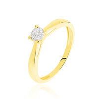 Damen Ring Gold 375 Diamant 0,07ct Grace 
