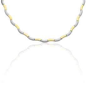 Boccia Damen Collier Titan Bicolor Vergoldet - Ketten ohne Stein Damen | OROVIVO