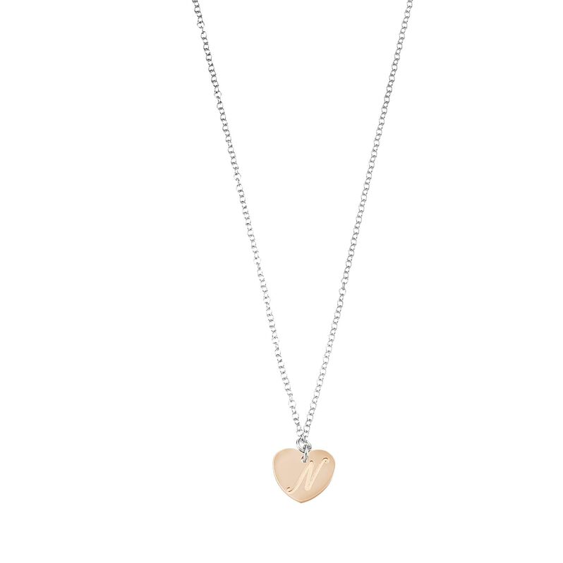 Gircollo lettera iniziale in argento bicolore - Spannringe Damen | OROVIVO