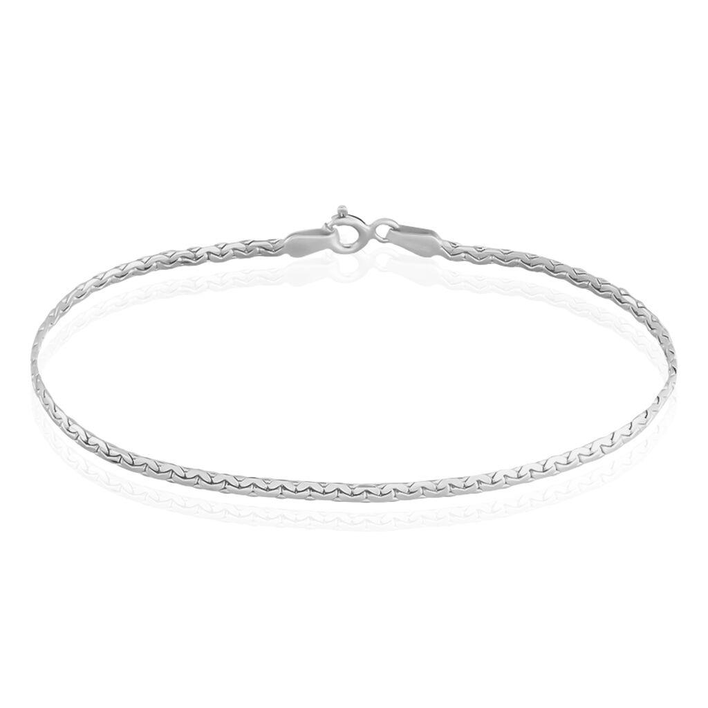 Bracelet Ivy Maille Haricot Or Blanc - Spannringe Damen | OROVIVO