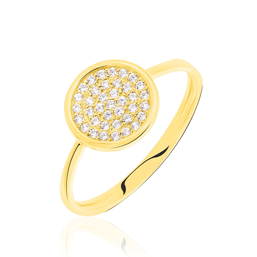 Bague Or Jaune Arina Oxydes - Spannringe Damen | OROVIVO