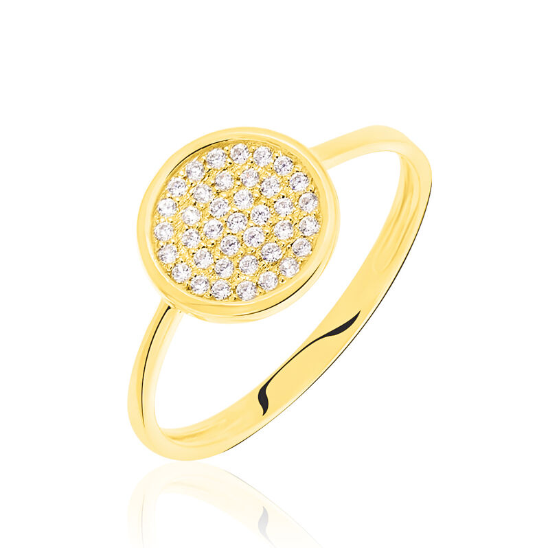 Bague Or Jaune Arina Oxydes - Spannringe Damen | OROVIVO