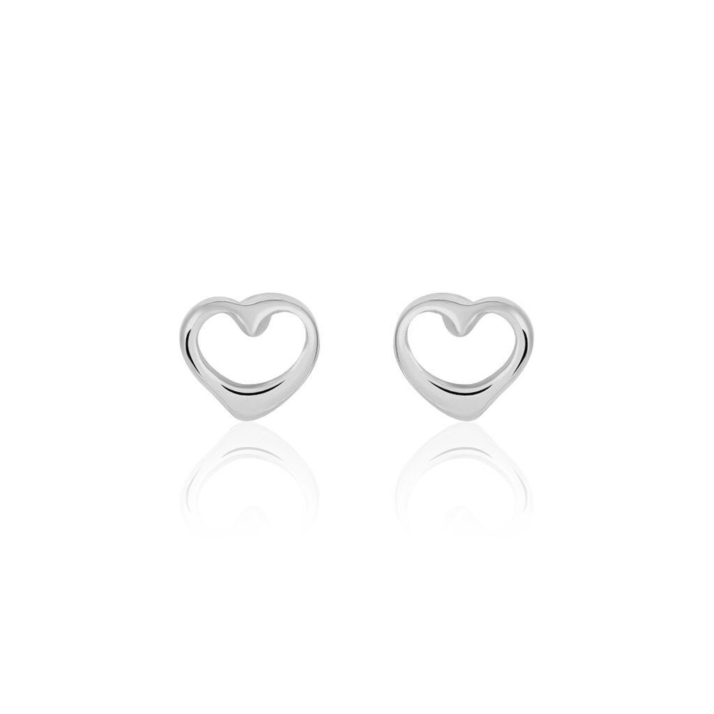 ALYSEA HERZ 2 Damen Ohrstecker Silber 925 Herz