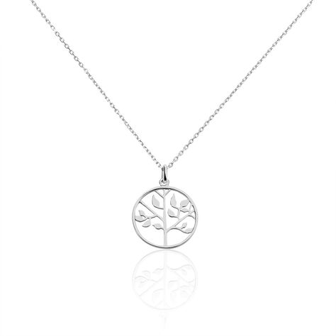 Damen Halskette Silber 925 Rhodiniert Lebensbaum - Halsketten Damen | OROVIVO