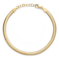 NATASHA Damen Armkette Silber vergoldet 925 B 4,3 mm