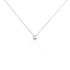 Illusion Damen Collier Weißgold 375 (9 Karat) Diamant Weiß 0,1 ct B 0,9 mm