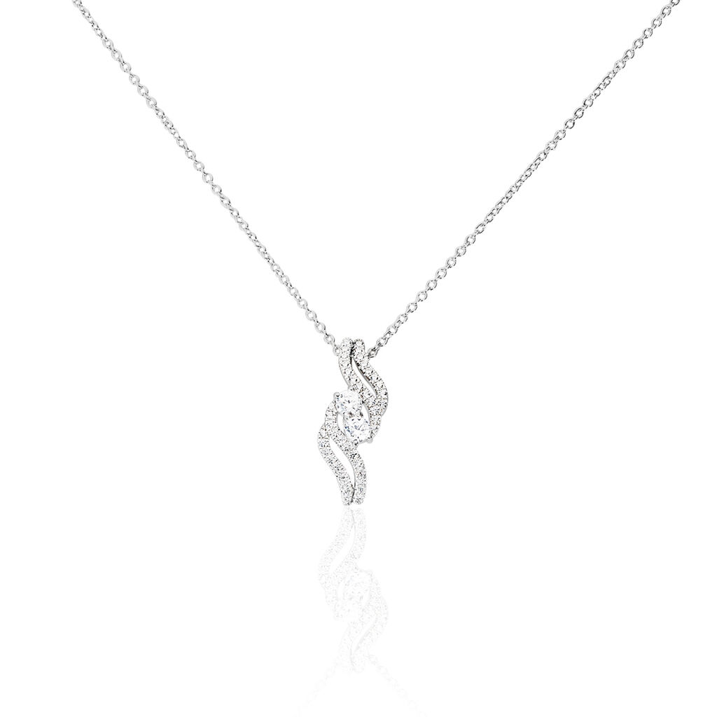 Damen Halskette Silber 925 Zirkonia Massa - Halsketten Damen | OROVIVO