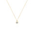 KAROLINE Damen Collier Gold 375 (9 Karat) Diamant Wei&szlig; 0,03 ct Blume