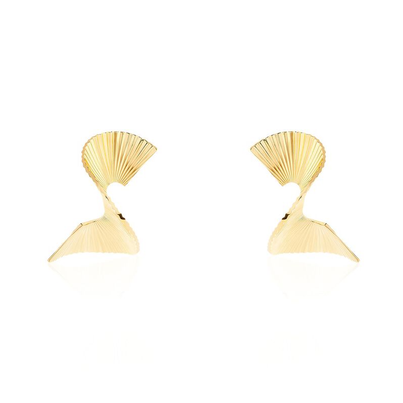 Boucles D'oreilles Pendantes Scarlett Acier Jaune - Spannringe Damen | OROVIVO