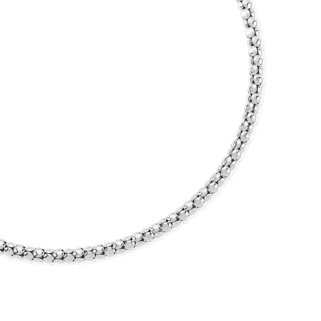 AUBRIELLE Damen Kette Silber Silber 925 B 4 mm, Kette ohne Stein