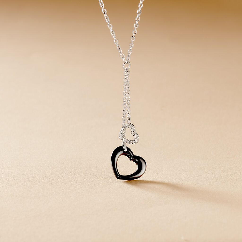 Collier Argent Et Céramique - Spannringe Damen | OROVIVO