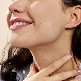 Damen Ohrstecker Gold 375 Zirkonia 3mm - Ohrstecker Damen | OROVIVO