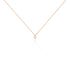 MERLE Damen Collier Rosegold 375 (9 Karat) Diamant Weiß 0,07 ct Tropfen B 0,5 mm