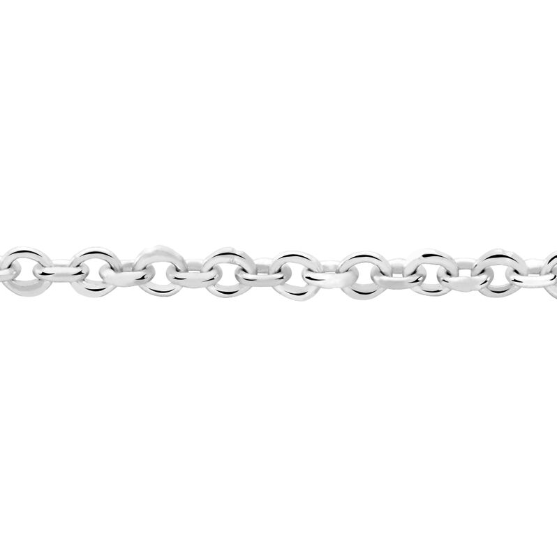 Chaîne Ilan Maille Forçat Ronde Or Blanc - Spannringe Damen | OROVIVO